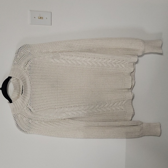 Cream Knit Sweater M - Picture 1 of 4
